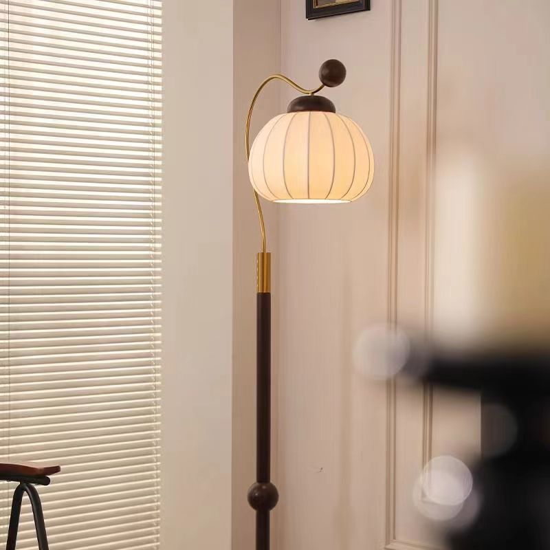 Silk Round Floor Lamp