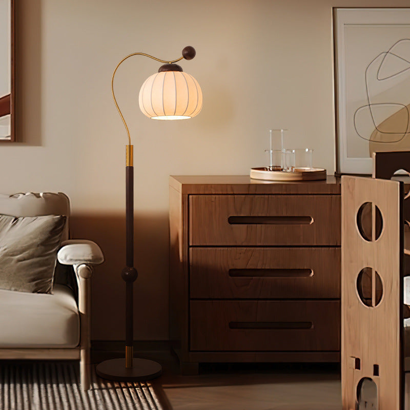 Silk Round Floor Lamp
