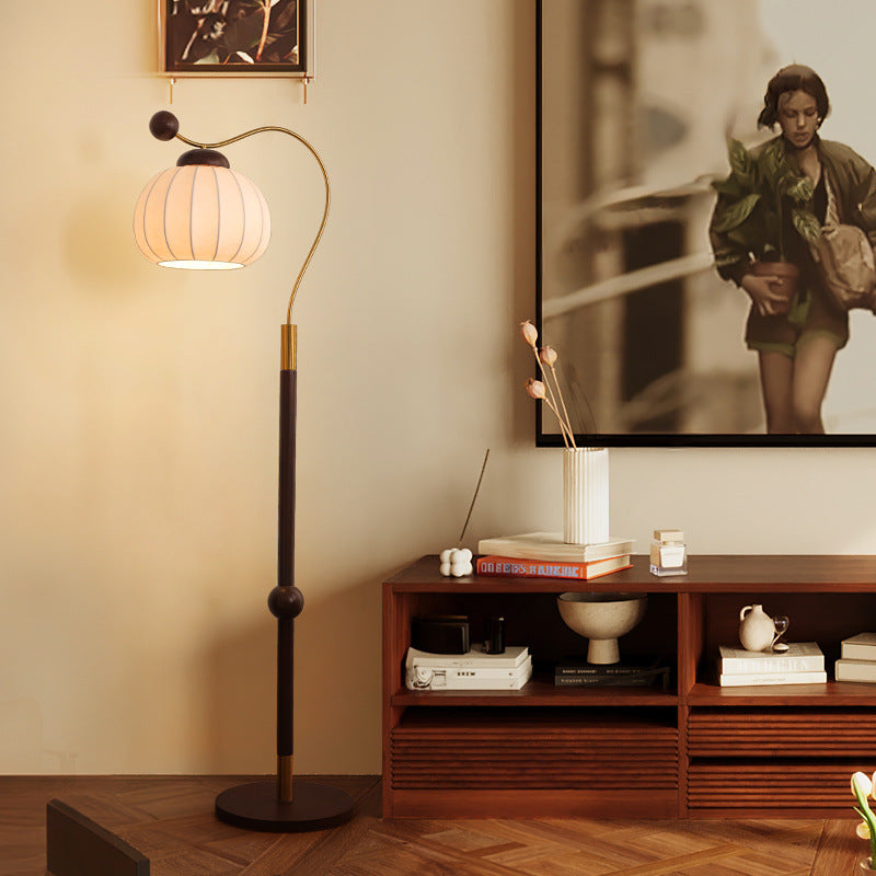 Silk Round Floor Lamp