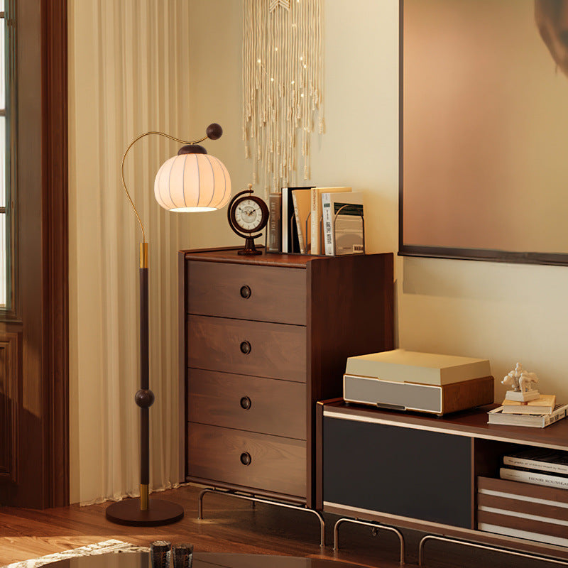 Silk Round Floor Lamp