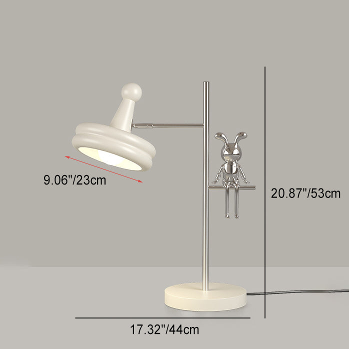 Rabbit Decoration Iron Hardware Table Lamp