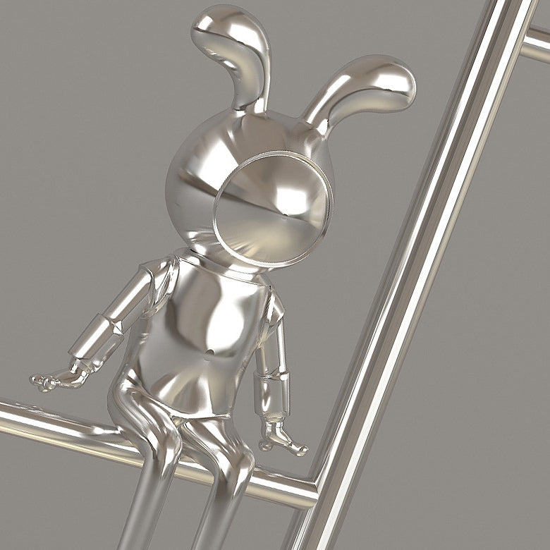 Rabbit Decoration Iron Hardware Table Lamp