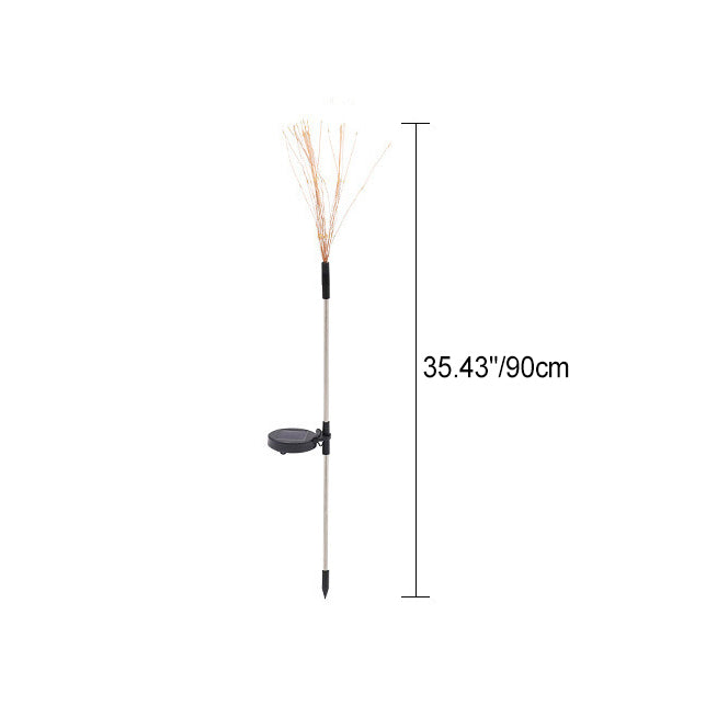 Contemporary Industrial Solar Firework Outdoor Light
