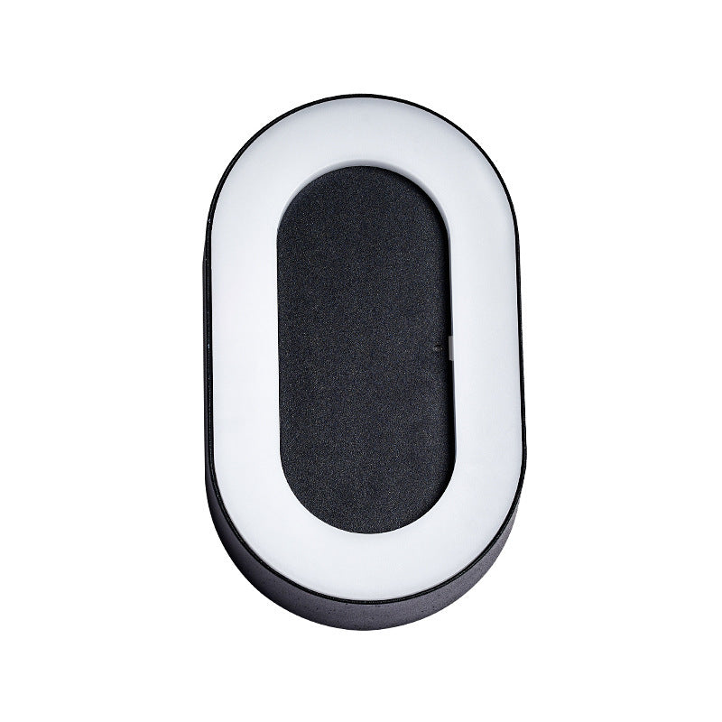 Oval Aluminum Acrylic Patio Outdoor Light