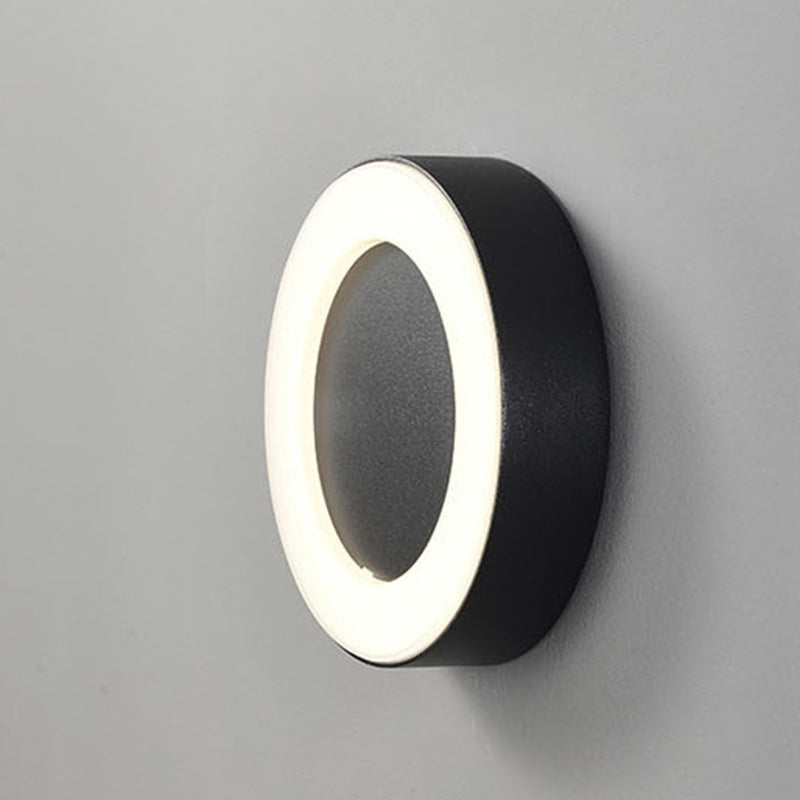 Oval Aluminum Acrylic Patio Outdoor Light
