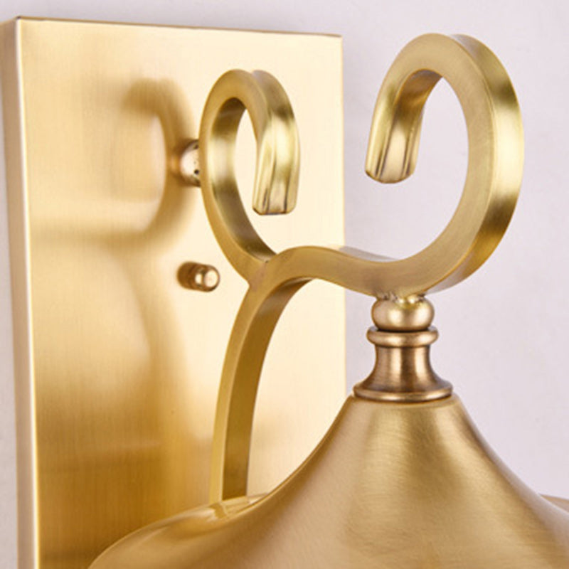 Brass Frame Cylinder Water 3-Light Outdoor Light