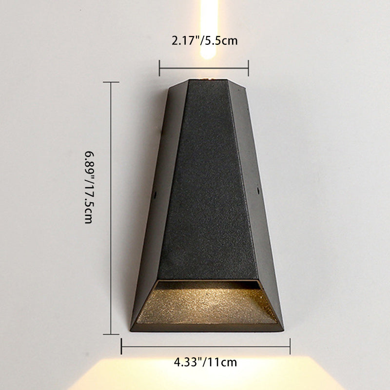 Aluminum Trapezoid Up Down Outdoor Light