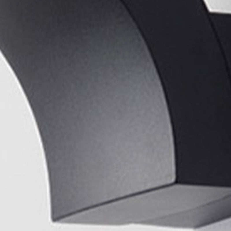Curved Aluminum Garden Outdoor Light