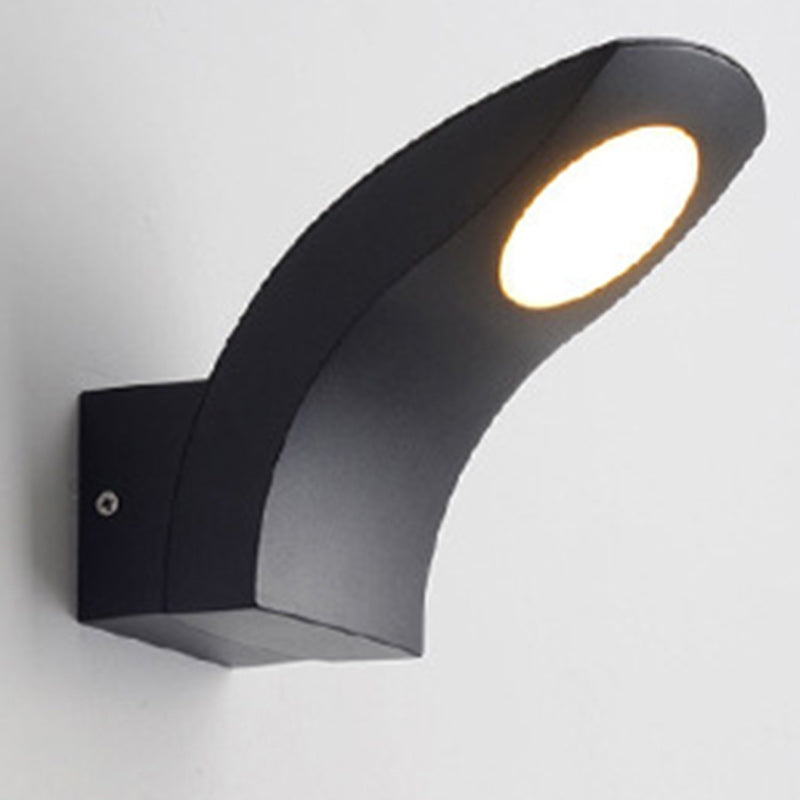 Curved Aluminum Garden Outdoor Light
