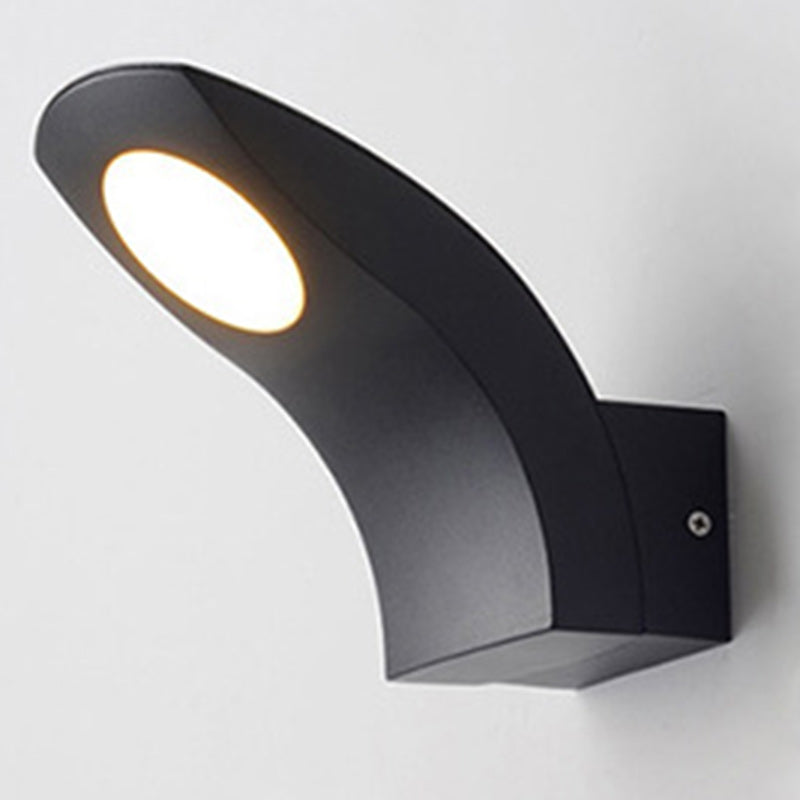 Curved Aluminum Garden Outdoor Light