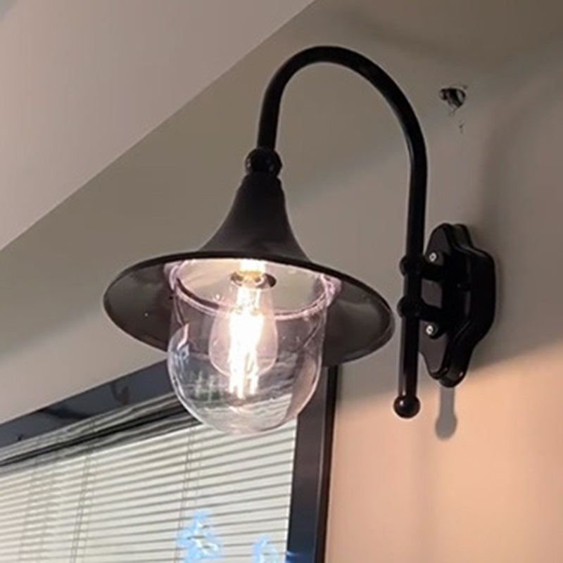 Aluminum Trumpet Glass Garden Outdoor Light