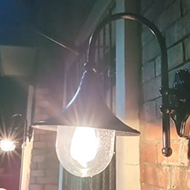Aluminum Trumpet Glass Garden Outdoor Light