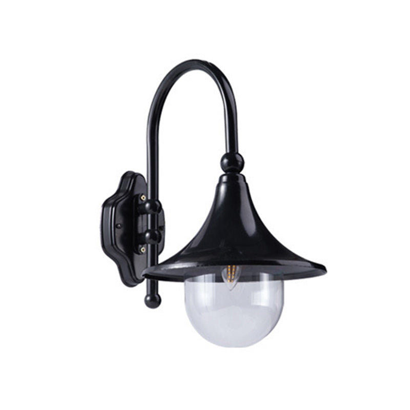 Aluminum Trumpet Glass Garden Outdoor Light