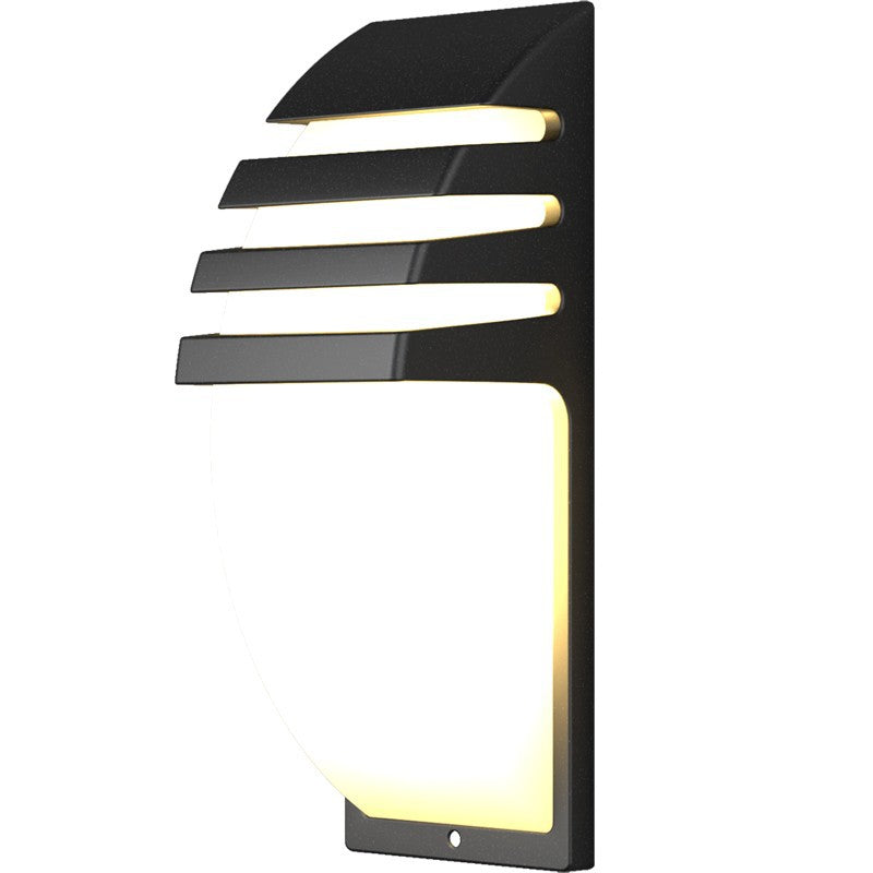 Curved Iron ABS Garden Outdoor Light