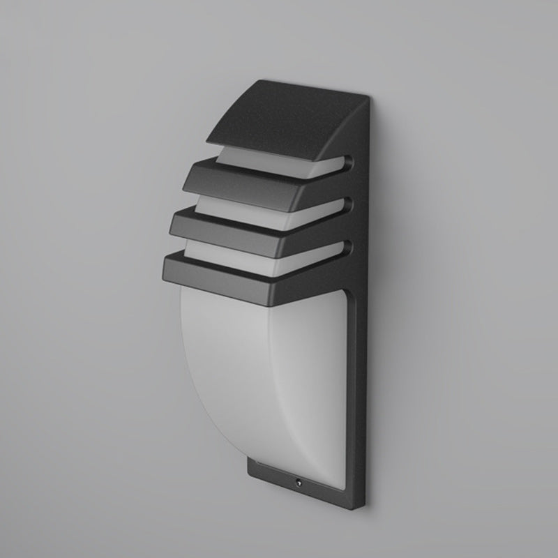 Curved Iron ABS Garden Outdoor Light