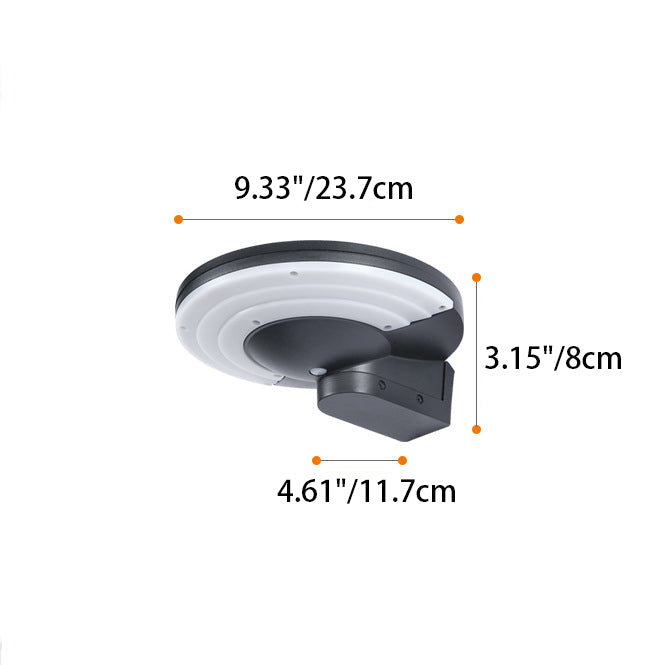 Aluminum Disc Patio Outdoor Light
