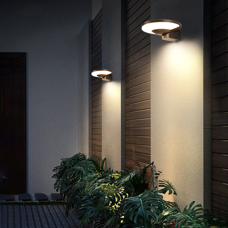 Aluminum Disc Patio Outdoor Light