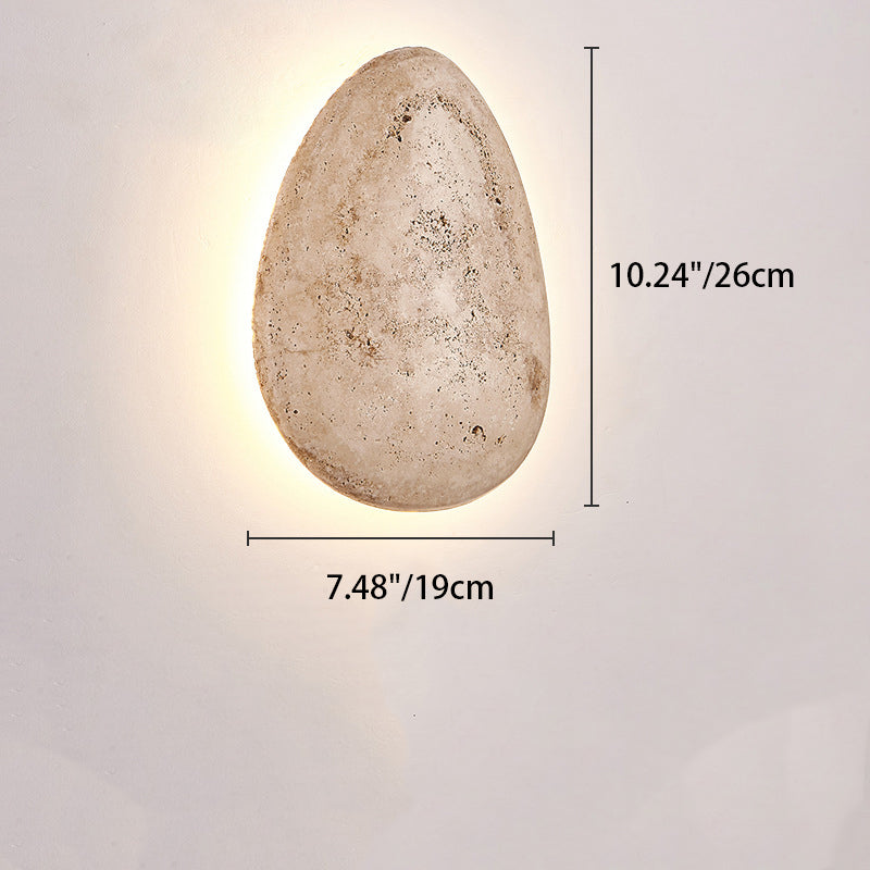 Travertine Cobblestone Design Garden Outdoor Light