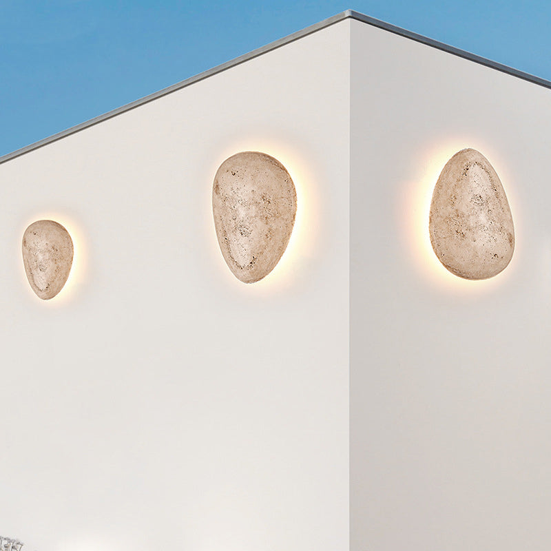 Travertine Cobblestone Design Garden Outdoor Light