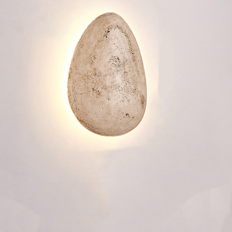 Travertine Cobblestone Design Garden Outdoor Light