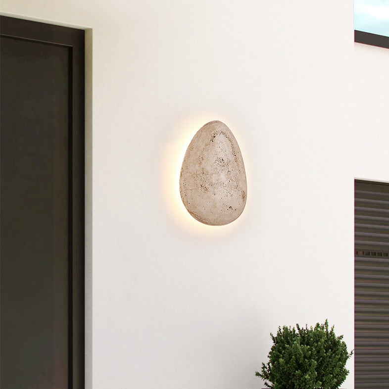 Travertine Cobblestone Design Garden Outdoor Light