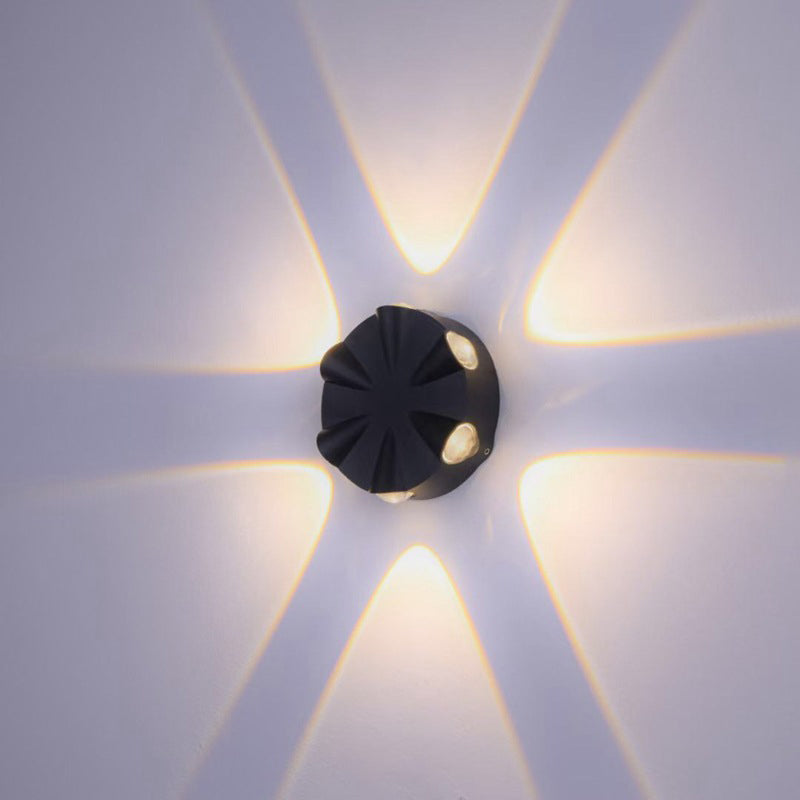 Round Aluminum Patio Outdoor Light