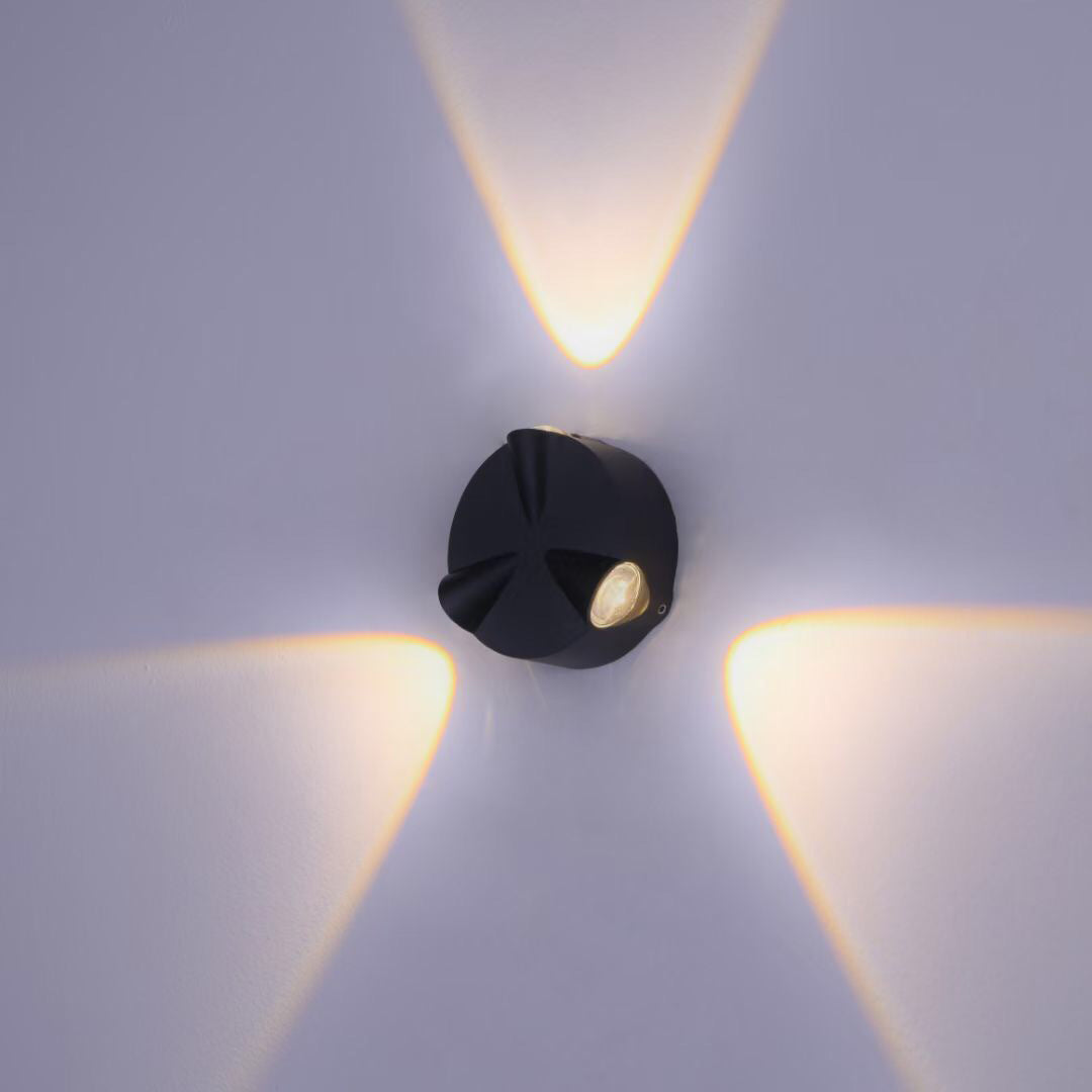 Round Aluminum Patio Outdoor Light