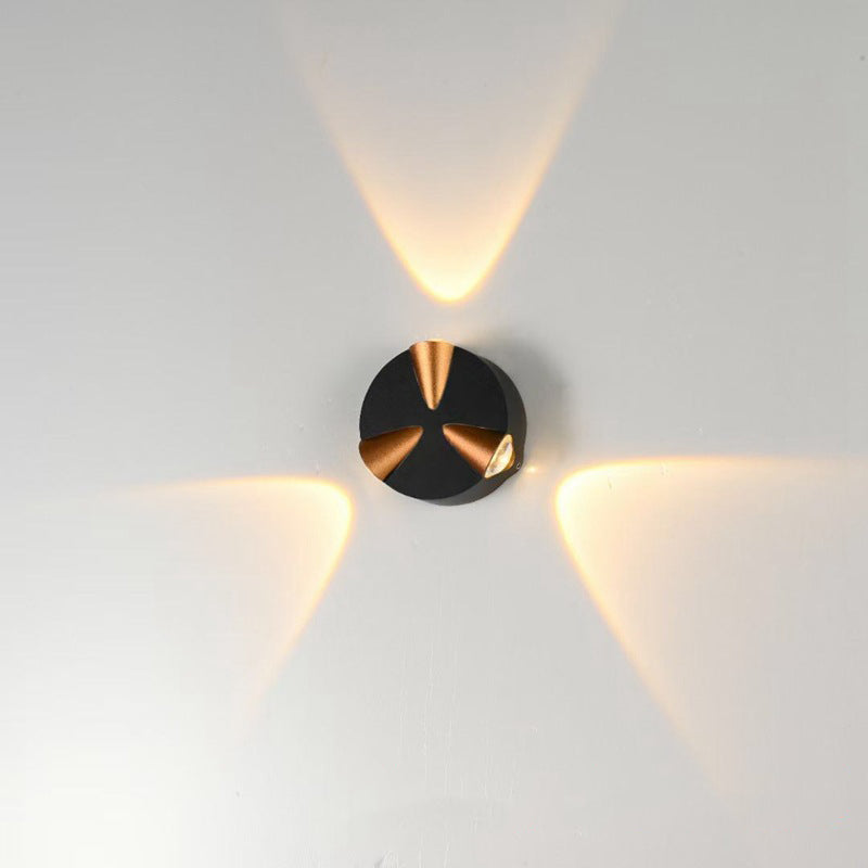 Round Aluminum Patio Outdoor Light