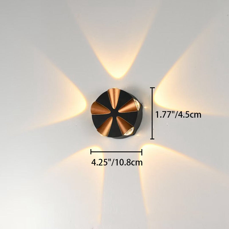 Round Aluminum Patio Outdoor Light