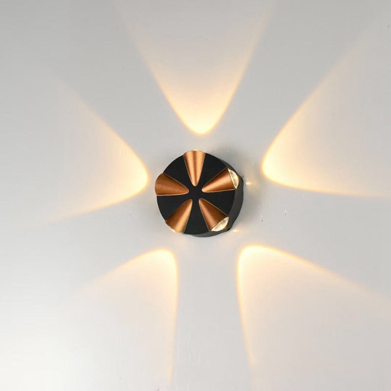 Round Aluminum Patio Outdoor Light