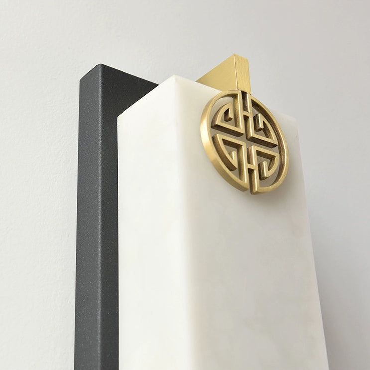 Column Stainless Steel Marble Outdoor Light