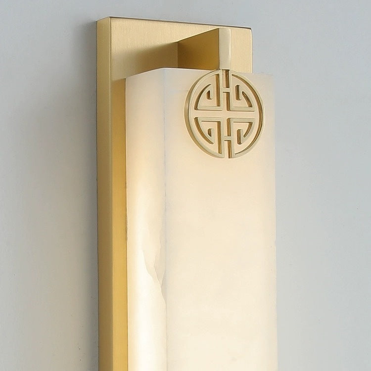 Column Stainless Steel Marble Outdoor Light