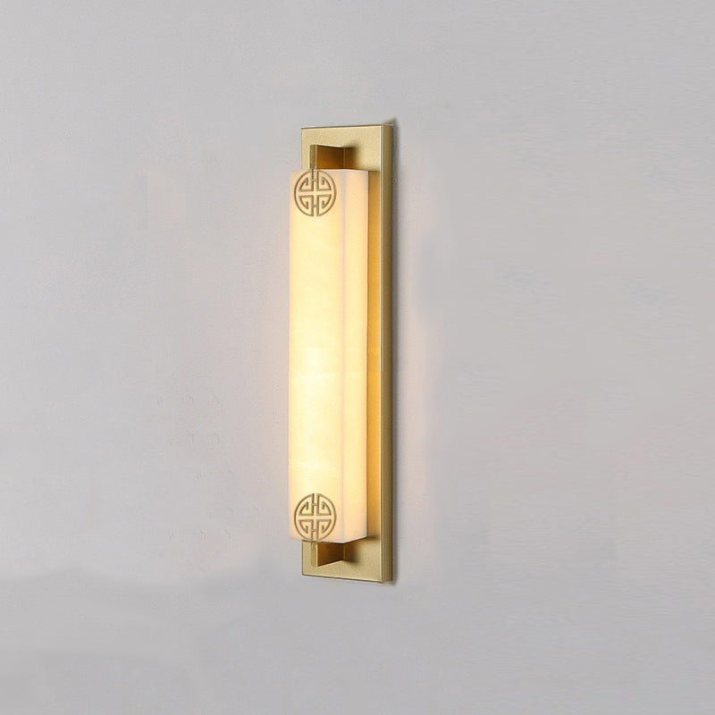 Column Stainless Steel Marble Outdoor Light