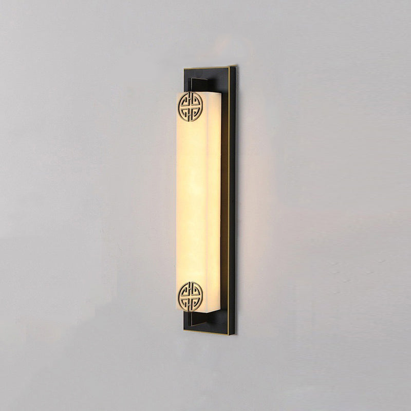 Column Stainless Steel Marble Outdoor Light