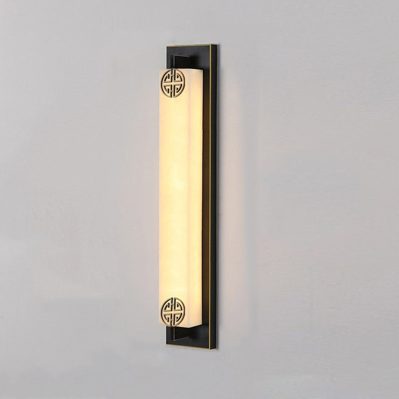 Column Stainless Steel Marble Outdoor Light