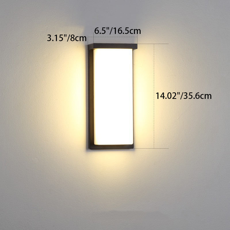Square ABS Garden Outdoor Light