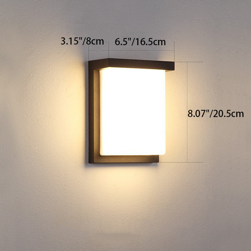 Square ABS Garden Outdoor Light