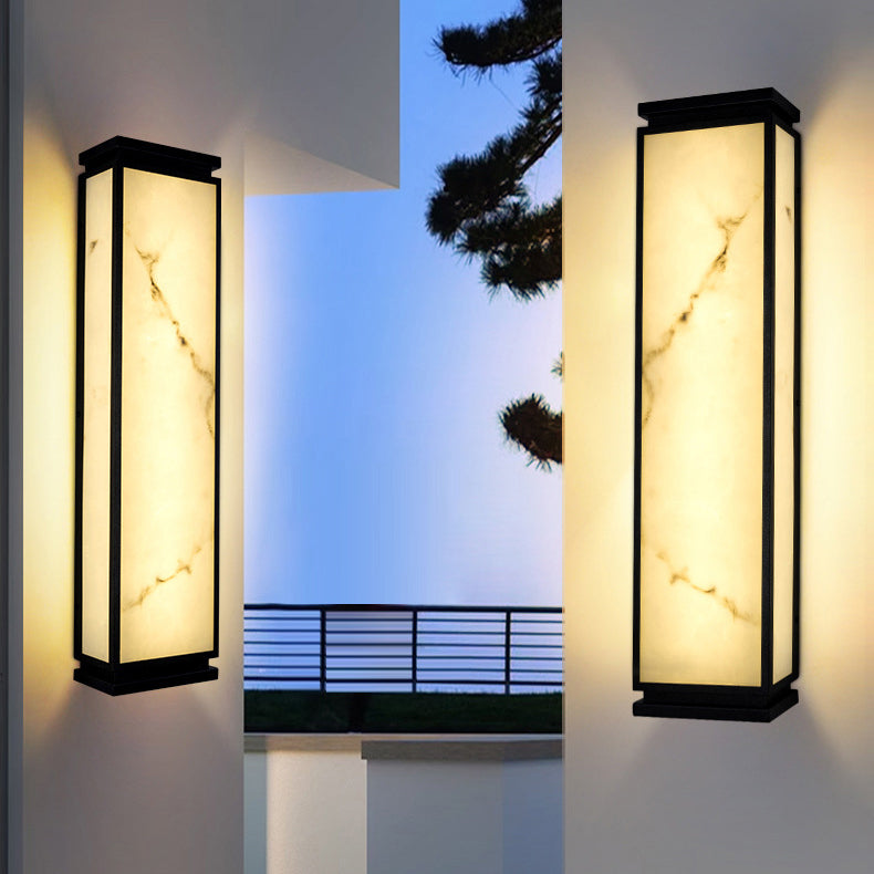 Stainless Steel Imitation Marble Outdoor Light