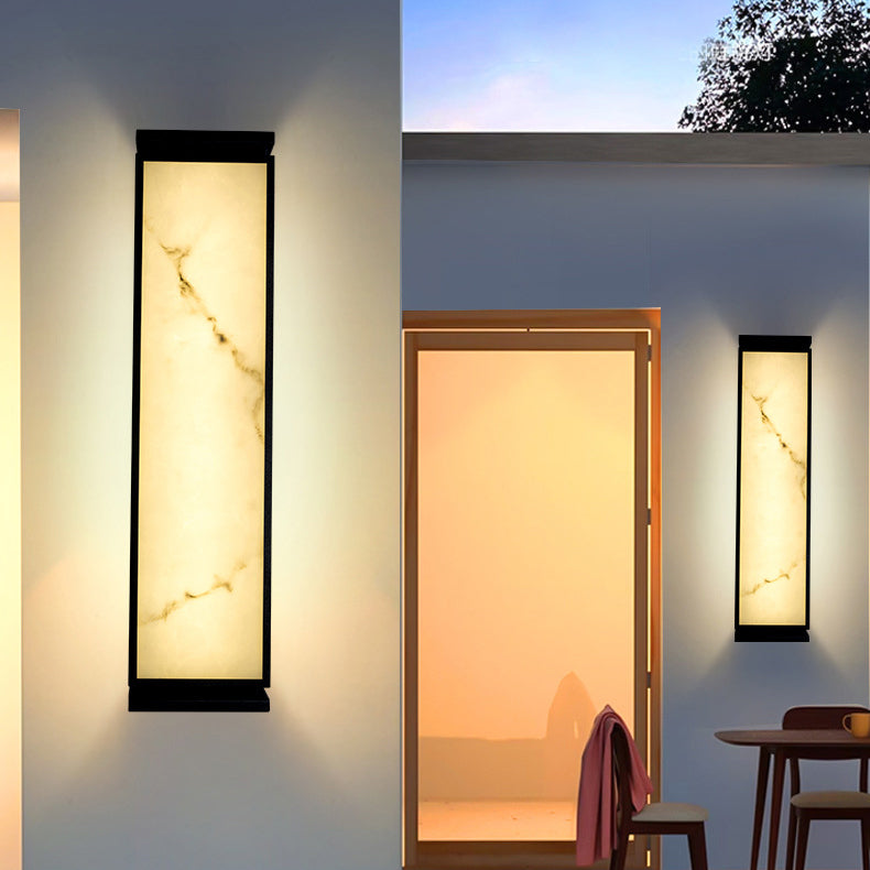 Stainless Steel Imitation Marble Outdoor Light