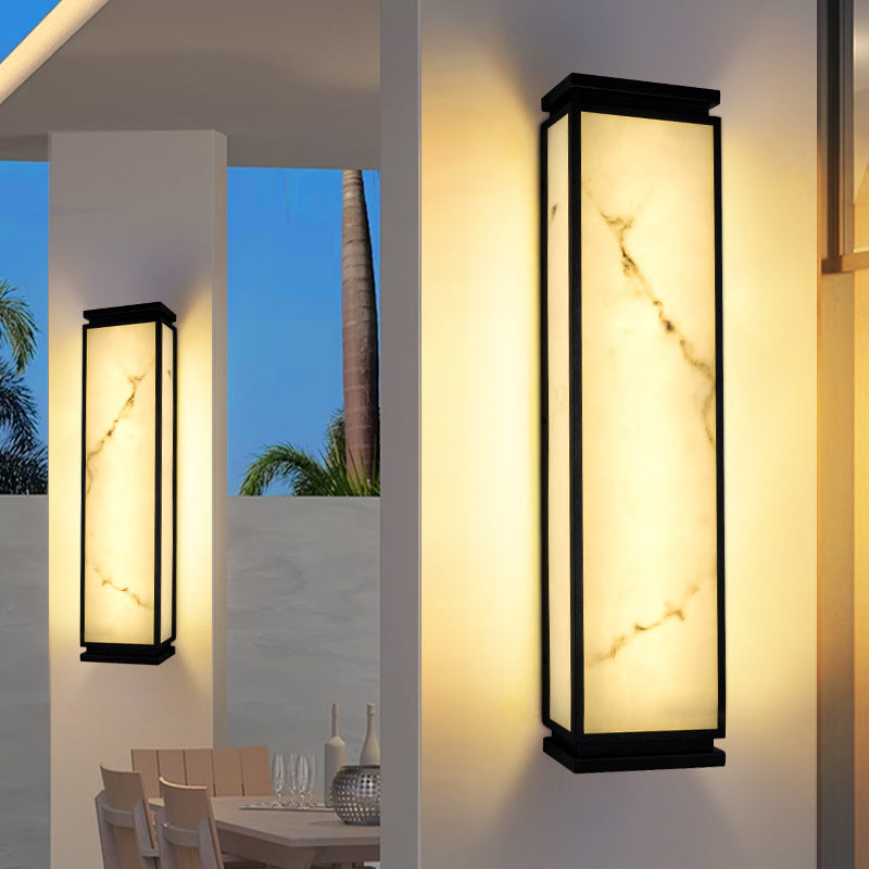 Stainless Steel Imitation Marble Outdoor Light