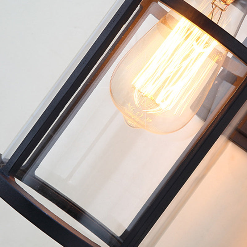 Cylinder Aluminum Glass Patio Outdoor Light