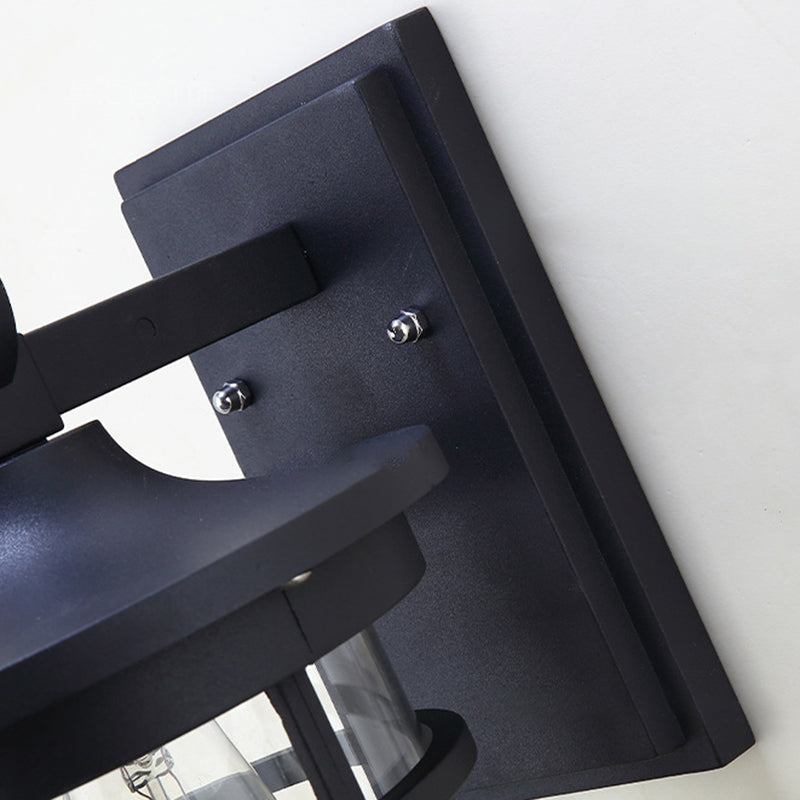 Cylinder Aluminum Glass Patio Outdoor Light