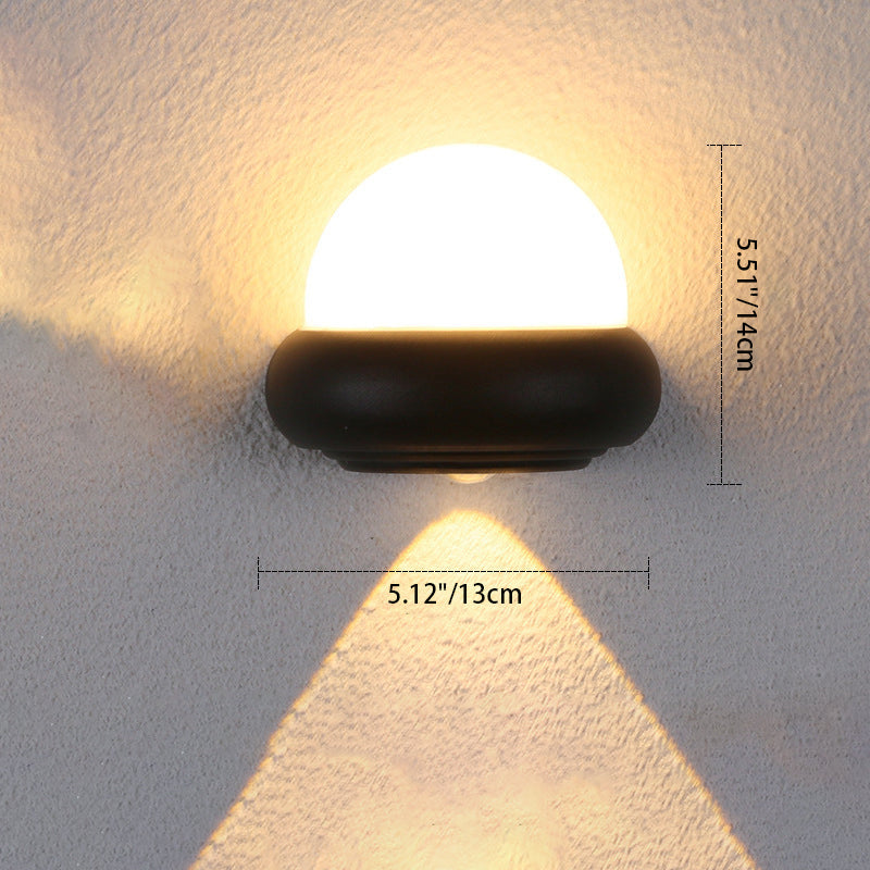 Round Aluminum Patio Outdoor Light