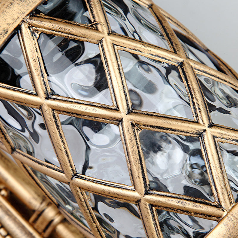 Aluminum Frame Water Ripple Outdoor Light