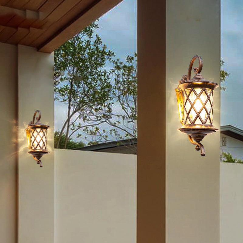 Aluminum Frame Water Ripple Outdoor Light