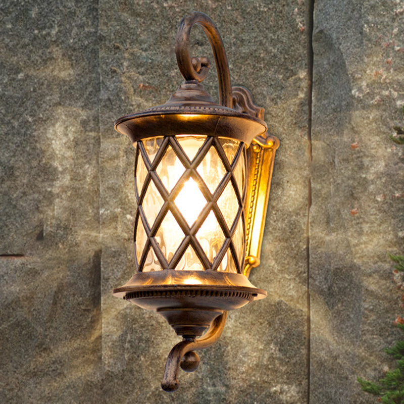 Aluminum Frame Water Ripple Outdoor Light