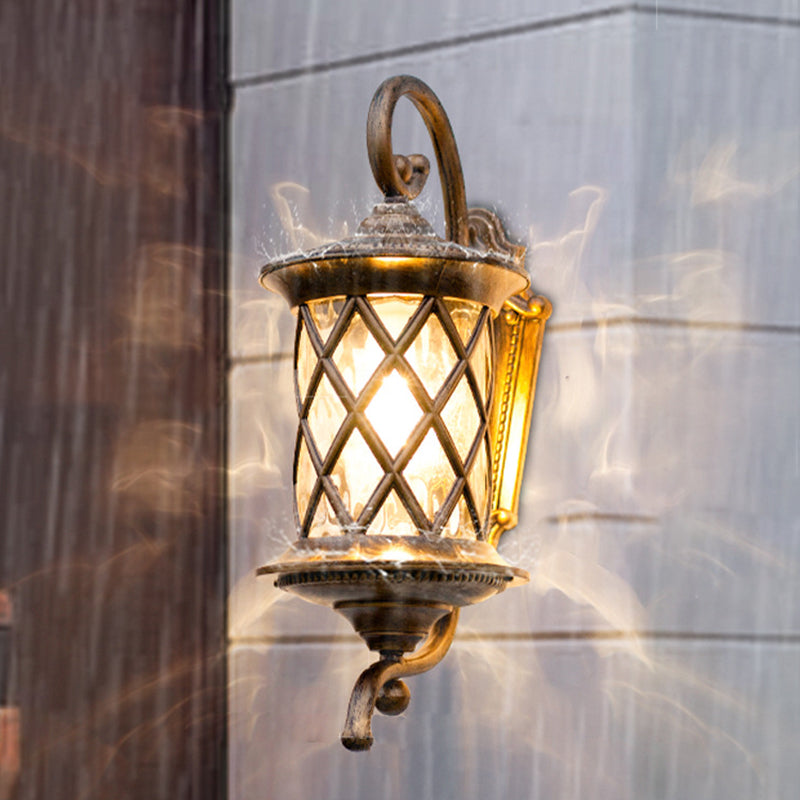 Aluminum Frame Water Ripple Outdoor Light