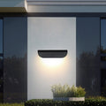 Curved Aluminum Patio Outdoor Light