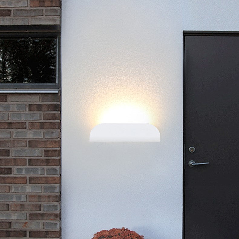 Curved Aluminum Patio Outdoor Light