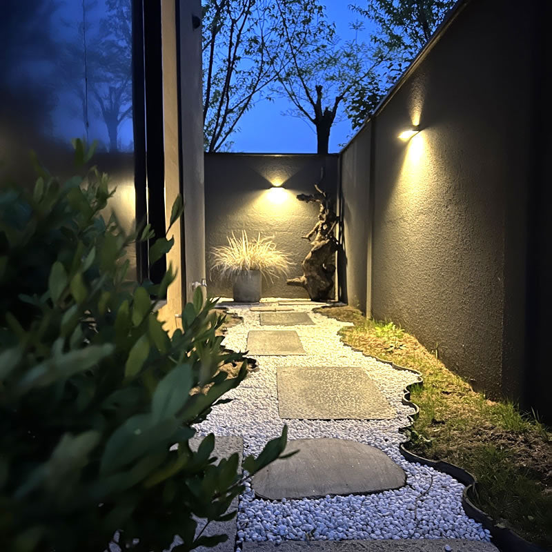 Rectangular Aluminum Up Down Outdoor Light